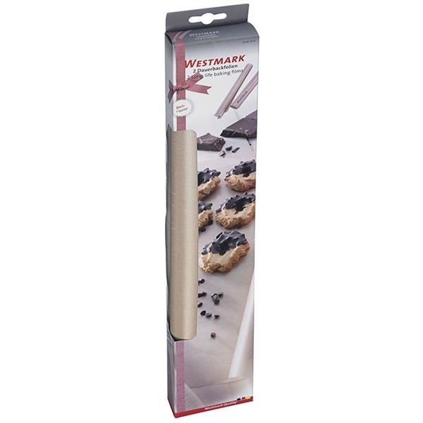Leivinarkki / uudelleenkäytettävä leivinpaperi – Westmark, silikoni ja teflon, 2 kpl (40 x 50 cm)