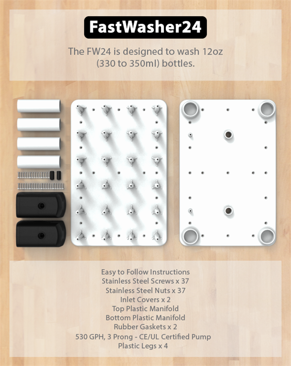 FastWasher pullonpesin, 24 pulloa