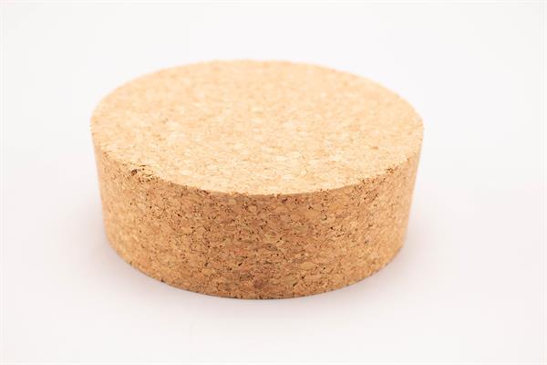 Konisk korkprop. Dia. bund 50 mm, dia. top 55 mm, 2 stk