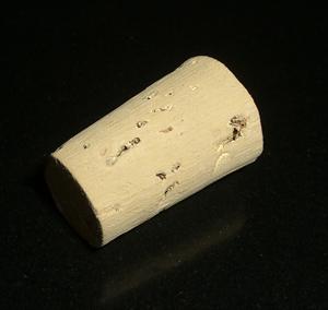 Korkkitulppa, kartiomainen 15/18 mm – luonnonkorkki pulloihin, 5 kpl