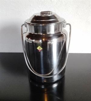 Mælkespand / Mælkejunge med hank og låg, rustfrit stål. (4 liter), 2. sortering