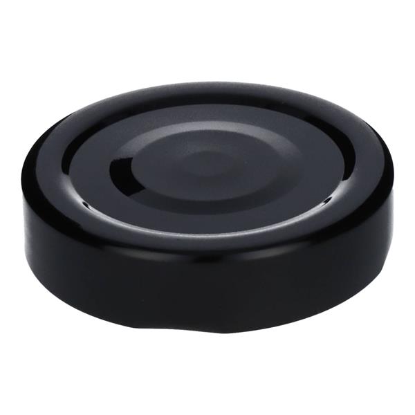 Kierrekannet (korkeat) purkkeihin ja pulloihin, mustat, sisähalkaisija 58 mm, 5 kpl