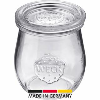 Weck glas med glaslåg, tulipanformet, dia. 60 mm, 220 ml