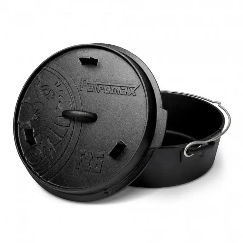 Dutch oven / valurautapata nuotiolle ja grilliin – Petromax FT6, 6,1 litraa
